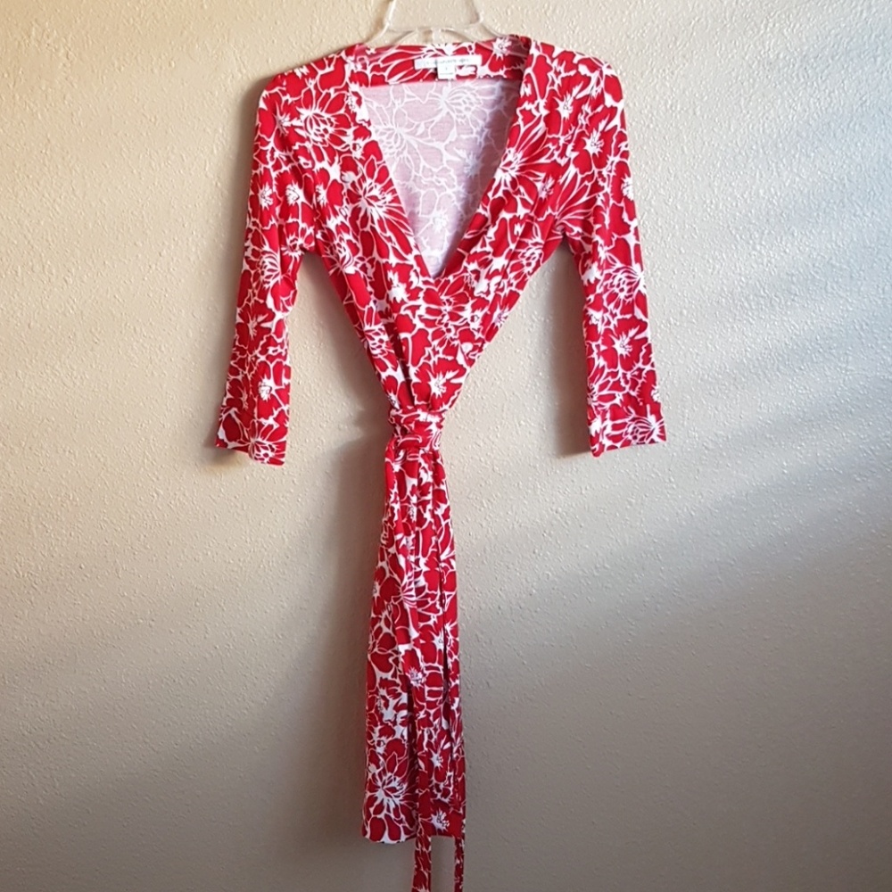 DVF New Julian Two Wrap Dress - Size 2